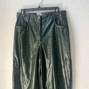 princess polly pleather snake print pants